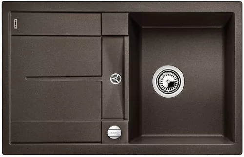 BLANCO METRA 45 S-F Silgranit kawowy odwracalny, korek auto.