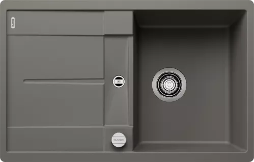 BLANCO METRA 45 S-F Silgranit wulkaniczny szary odwracalny, korek auto.