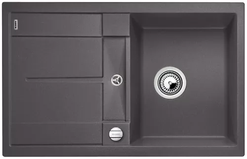 BLANCO METRA 45 S Silgranit szarość skały odwracalny, korek auto.
