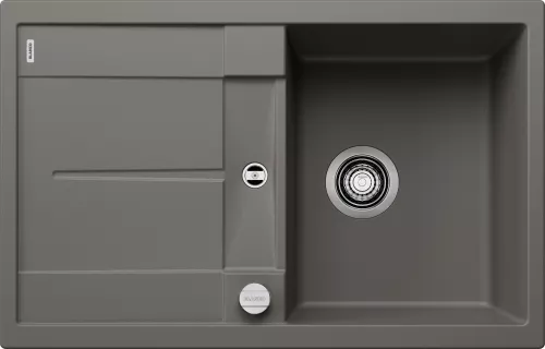 BLANCO METRA 45 S Silgranit wulkaniczny szary odwracalny, korek auto.