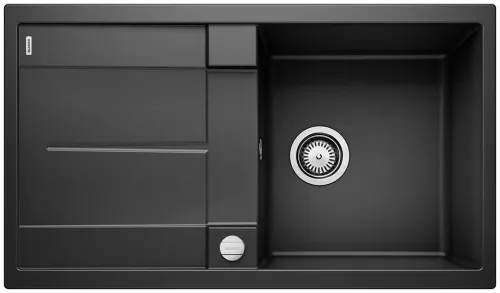 BLANCO METRA 5 S Silgranit czarny odwracalny, korek auto.