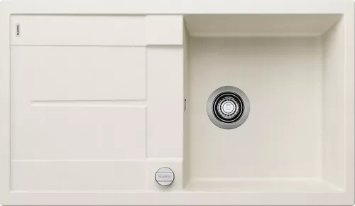 BLANCO METRA 5 S Silgranit delikatny biały odwracalny, korek auto.