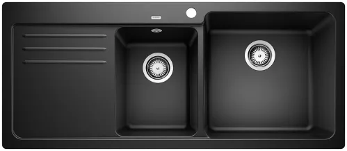 BLANCO NAYA 8 S Silgranit czarny prawa