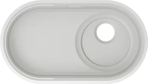 BLANCO OOVALON 700-IF Velgranit cloud white, bez armatury