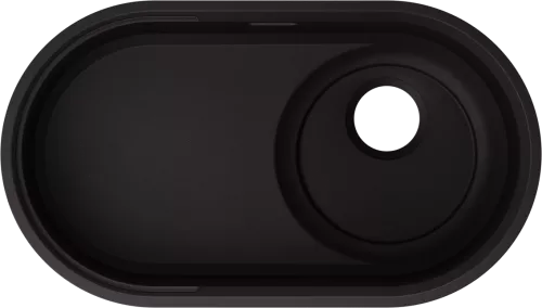 BLANCO OOVALON 700-IF Velgranit mystic black, bez armatury