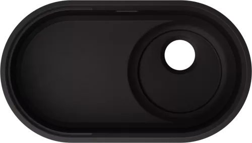 BLANCO OOVALON 700-U Velgranit mystic black, bez armatury