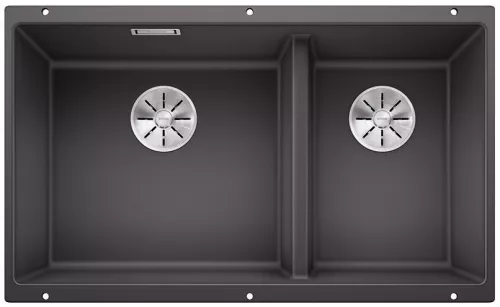 BLANCO SUBLINE 430/270-U Silgranit szarość skały lewa, InFino