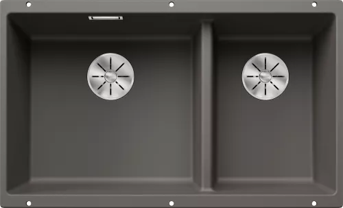 BLANCO SUBLINE 430/270-U Silgranit wulkaniczny szary, lewa, InFino