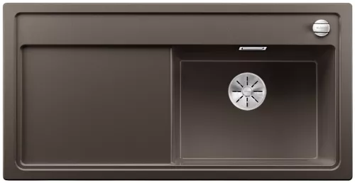 BLANCO ZENAR XL 6 S-F Silgranit kawowy prawa, korek auto., InFino