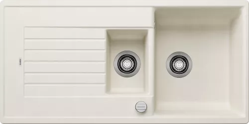 BLANCO ZIA 6 S Silgranit delikatny biały odwracalny, korek auto.