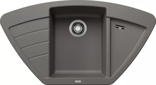BLANCO ZIA 9 E Silgranit wulkaniczny szary narożny