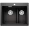 BLANCO PLEON 6 Split Silgranit czarny, lewa, InFino